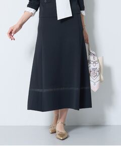 INDIVI / インディヴィ ロング・マキシ丈スカート | 【洗える／SETUP可能】Aラインニットスカート