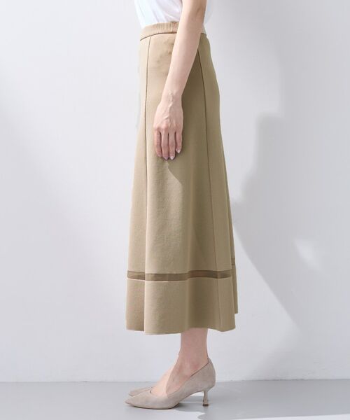 INDIVI / インディヴィ ロング・マキシ丈スカート | 【洗える／SETUP可能】Aラインニットスカート | 詳細11