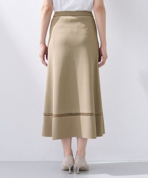 INDIVI / インディヴィ ロング・マキシ丈スカート | 【洗える／SETUP可能】Aラインニットスカート | 詳細12