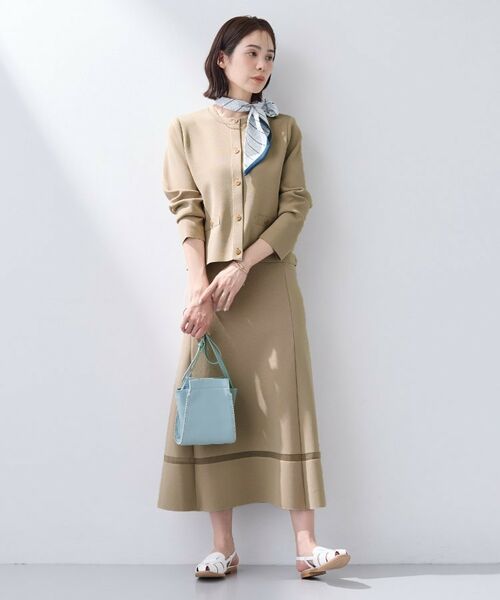 INDIVI / インディヴィ ロング・マキシ丈スカート | 【洗える／SETUP可能】Aラインニットスカート | 詳細4