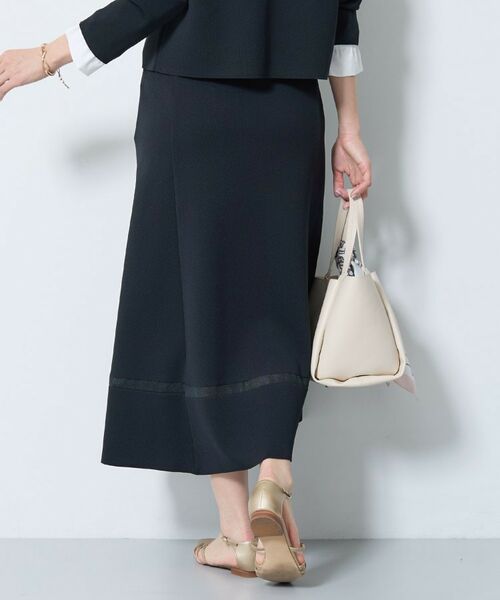 INDIVI / インディヴィ ロング・マキシ丈スカート | 【洗える／SETUP可能】Aラインニットスカート | 詳細7