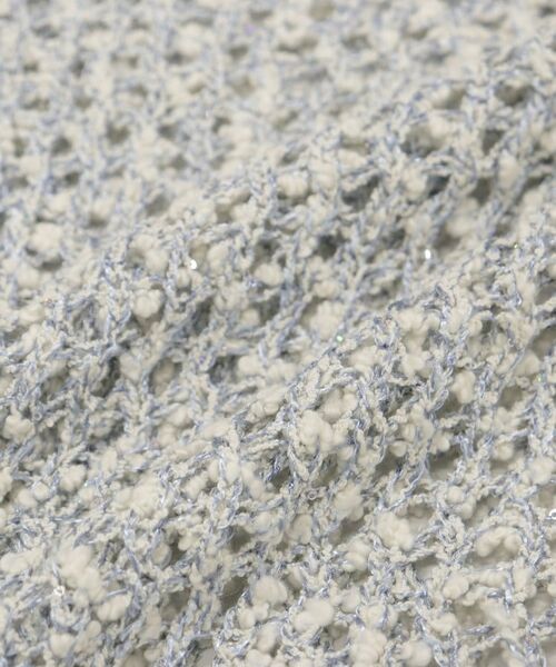 INDIVI / インディヴィ ベスト | 【イタリア糸／メッシュ編み】ラメニットベスト | 詳細13