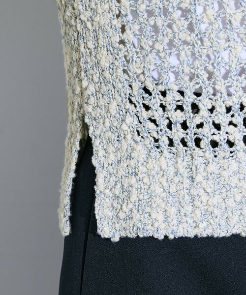 INDIVI / インディヴィ ベスト | 【イタリア糸／メッシュ編み】ラメニットベスト | 詳細19