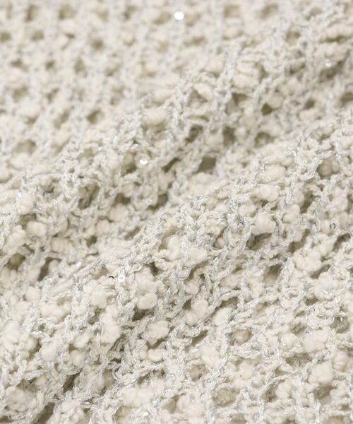 INDIVI / インディヴィ ベスト | 【イタリア糸／メッシュ編み】ラメニットベスト | 詳細5