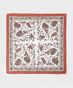 INDIVI / インディヴィ バンダナ・スカーフ | 【60cm四方】リーフ柄スカーフ