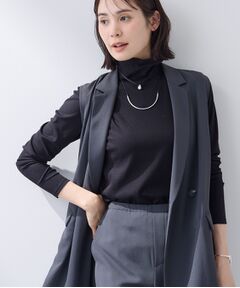 INDIVI / インディヴィ カットソー | 【インナーとして使える／通気性◎】テレコジャージトップス