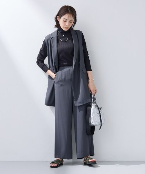 INDIVI / インディヴィ カットソー | 【インナーとして使える／通気性◎】テレコジャージトップス | 詳細11