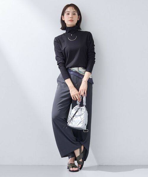 INDIVI / インディヴィ カットソー | 【インナーとして使える／通気性◎】テレコジャージトップス | 詳細12