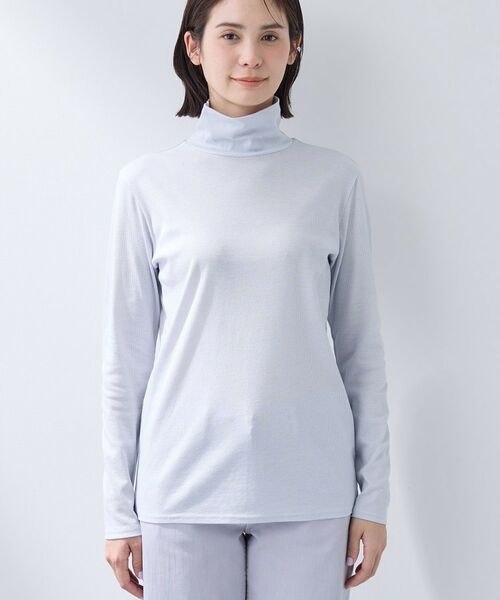 INDIVI / インディヴィ カットソー | 【インナーとして使える／通気性◎】テレコジャージトップス | 詳細14