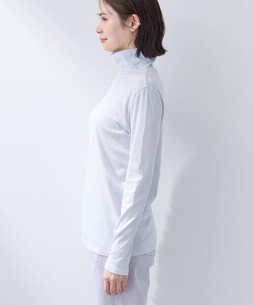 INDIVI / インディヴィ カットソー | 【インナーとして使える／通気性◎】テレコジャージトップス | 詳細15