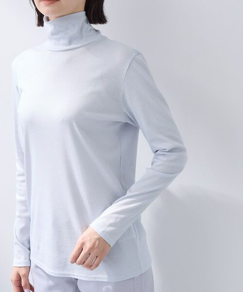 INDIVI / インディヴィ カットソー | 【インナーとして使える／通気性◎】テレコジャージトップス | 詳細18