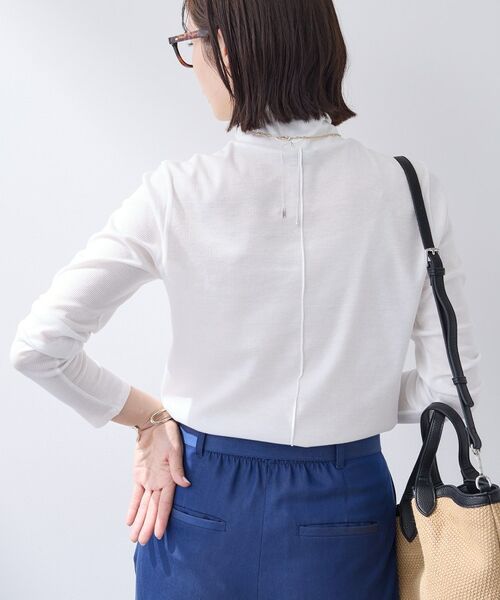 INDIVI / インディヴィ カットソー | 【インナーとして使える／通気性◎】テレコジャージトップス | 詳細2