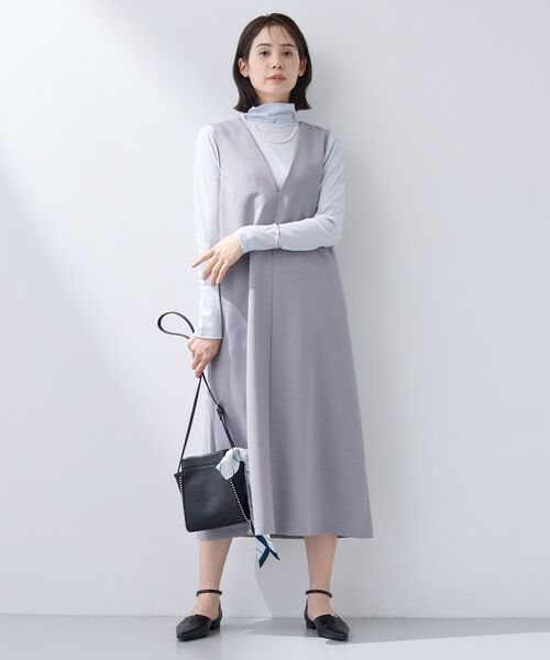 INDIVI / インディヴィ カットソー | 【インナーとして使える／通気性◎】テレコジャージトップス | 詳細8