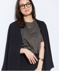 INDIVI / インディヴィ Tシャツ | 【汗ジミ防止／褒められTシャツ】上品カジュアル！ドルマンTシャツ