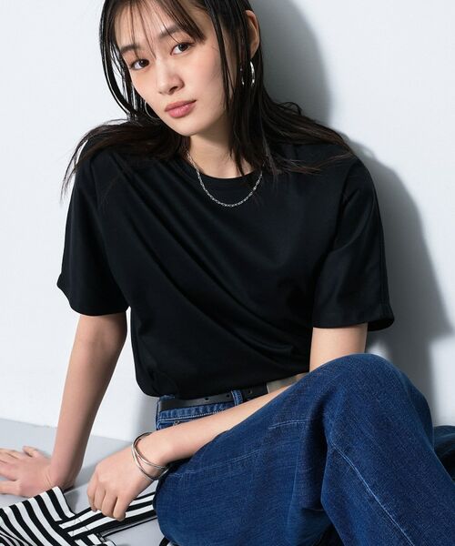 INDIVI / インディヴィ Tシャツ | 【汗ジミ防止/褒められTシャツ】上品カジュアル!ドルマンTシャツ | 詳細11