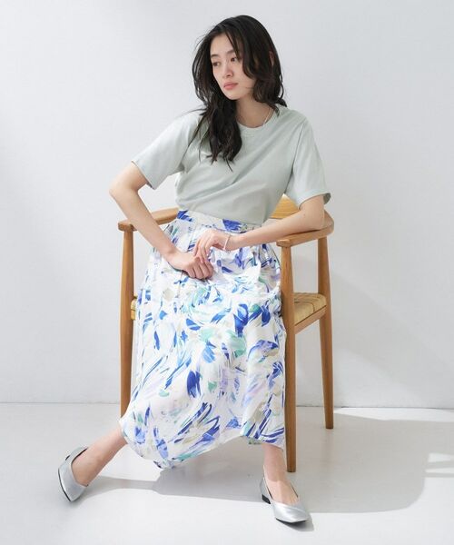 INDIVI / インディヴィ Tシャツ | 【汗ジミ防止/褒められTシャツ】上品カジュアル!ドルマンTシャツ | 詳細14