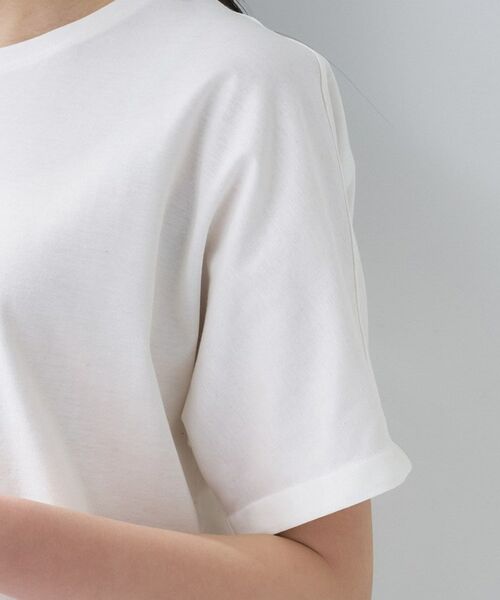 INDIVI / インディヴィ Tシャツ | 【汗ジミ防止/褒められTシャツ】上品カジュアル!ドルマンTシャツ | 詳細22