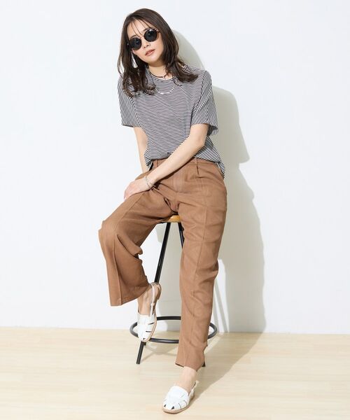 INDIVI / インディヴィ Tシャツ | 【汗ジミ防止／褒められTシャツ】上品カジュアル！ドルマンTシャツ | 詳細27