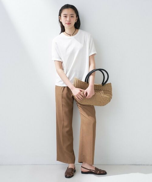 INDIVI / インディヴィ Tシャツ | 【汗ジミ防止/褒められTシャツ】上品カジュアル!ドルマンTシャツ | 詳細3