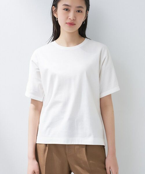 INDIVI / インディヴィ Tシャツ | 【汗ジミ防止／褒められTシャツ】上品カジュアル！ドルマンTシャツ | 詳細30