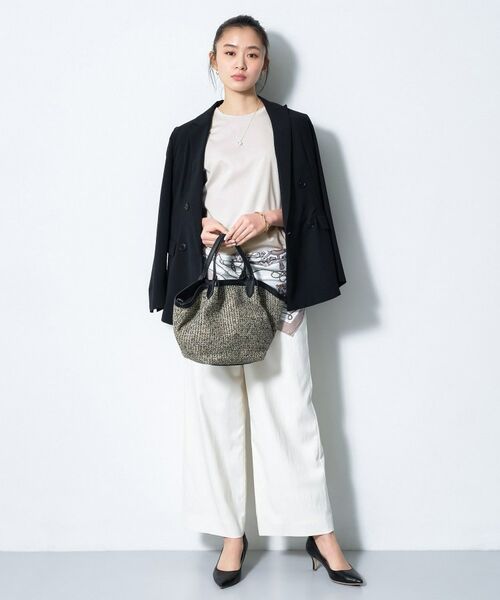 INDIVI / インディヴィ Tシャツ | 【汗ジミ防止/褒められTシャツ】上品カジュアル!ドルマンTシャツ | 詳細8