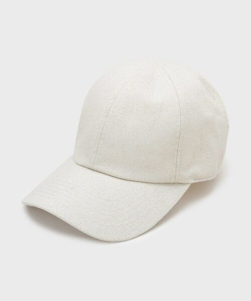 INDIVI / インディヴィ キャップ | 【大人カジュアル／リネン混】ベーシックキャップ（グレージュ(450)）