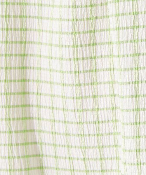 INDIVI / インディヴィ カットソー | 【UVケア／吸汗速乾】チェック柄タックボリュームスリーブトップス | 詳細12