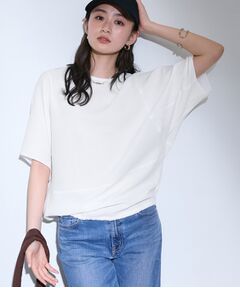 INDIVI / インディヴィ カットソー | 【洗える／2WAY／裾ドロスト付き】 ドルマンスリーブチュニックトップス