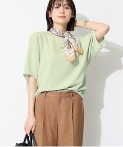 INDIVI / インディヴィ カットソー | 【洗える／2WAY／裾ドロスト付き】 ドルマンスリーブチュニックトップス