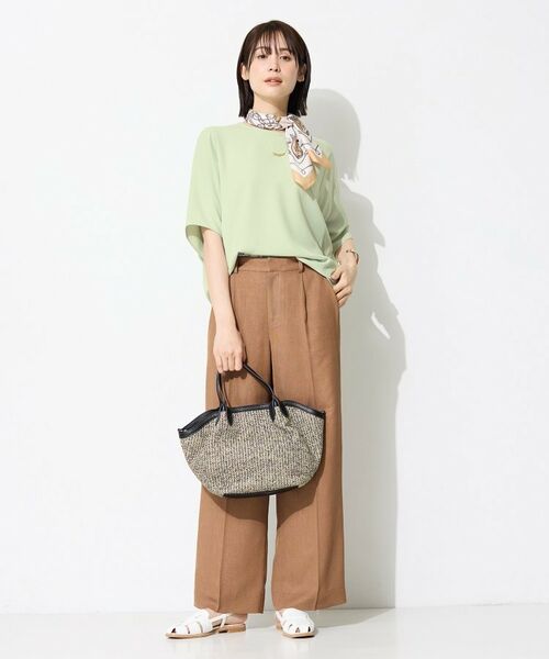 INDIVI / インディヴィ カットソー | 【洗える／2WAY／裾ドロスト付き】 ドルマンスリーブチュニックトップス | 詳細10