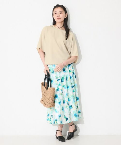 INDIVI / インディヴィ カットソー | 【洗える／2WAY／裾ドロスト付き】 ドルマンスリーブチュニックトップス | 詳細15