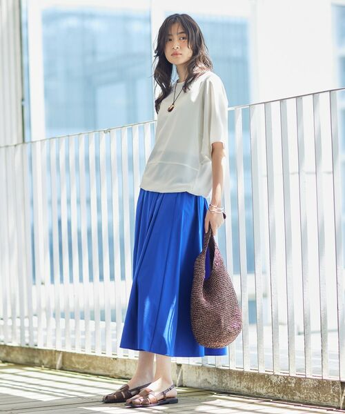 INDIVI / インディヴィ カットソー | 【洗える／2WAY／裾ドロスト付き】 ドルマンスリーブチュニックトップス | 詳細29