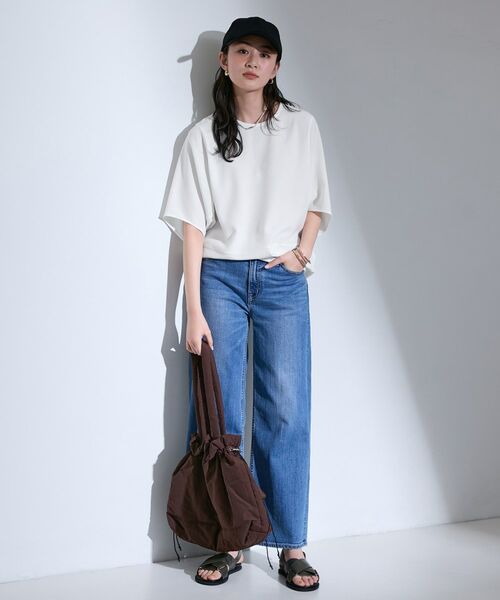 INDIVI / インディヴィ カットソー | 【洗える／2WAY／裾ドロスト付き】 ドルマンスリーブチュニックトップス | 詳細3