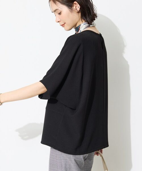 INDIVI / インディヴィ カットソー | 【洗える／2WAY／裾ドロスト付き】 ドルマンスリーブチュニックトップス | 詳細5