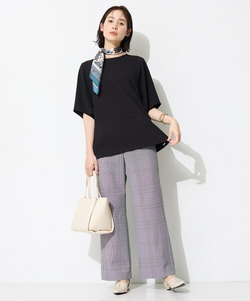 INDIVI / インディヴィ カットソー | 【洗える／2WAY／裾ドロスト付き】 ドルマンスリーブチュニックトップス | 詳細6