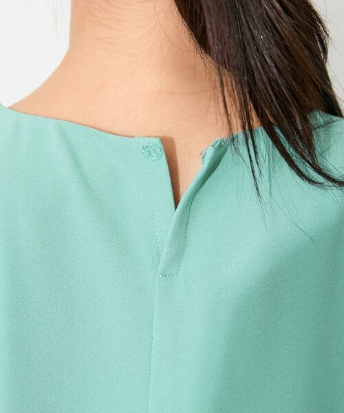 INDIVI / インディヴィ カットソー | 【洗える／シアーチェック柄】異素材コンビスリーブトップス | 詳細21