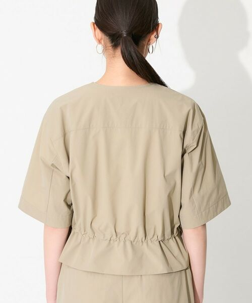 INDIVI / インディヴィ レザーブルゾン・ジャケット | 【撥水／UVケア／SETUP可能】軽量5分袖ライトブルゾン | 詳細15