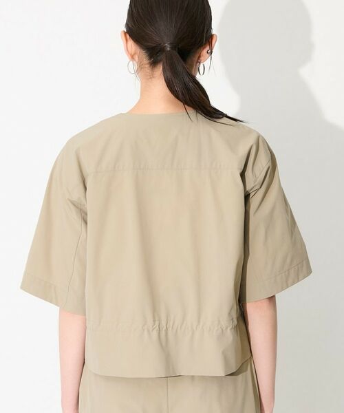 INDIVI / インディヴィ レザーブルゾン・ジャケット | 【撥水／UVケア／SETUP可能】軽量5分袖ライトブルゾン | 詳細17