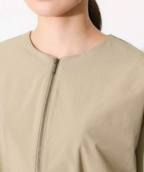 INDIVI / インディヴィ レザーブルゾン・ジャケット | 【撥水／UVケア／SETUP可能】軽量5分袖ライトブルゾン | 詳細18