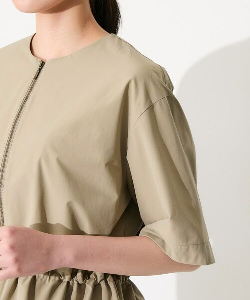 INDIVI / インディヴィ レザーブルゾン・ジャケット | 【撥水／UVケア／SETUP可能】軽量5分袖ライトブルゾン | 詳細19