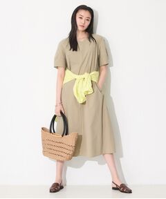 INDIVI / インディヴィ ロング・マキシ丈ワンピース | 【撥水／UVケア／SETUP可能】軽量ベルト付きAラインワンピース