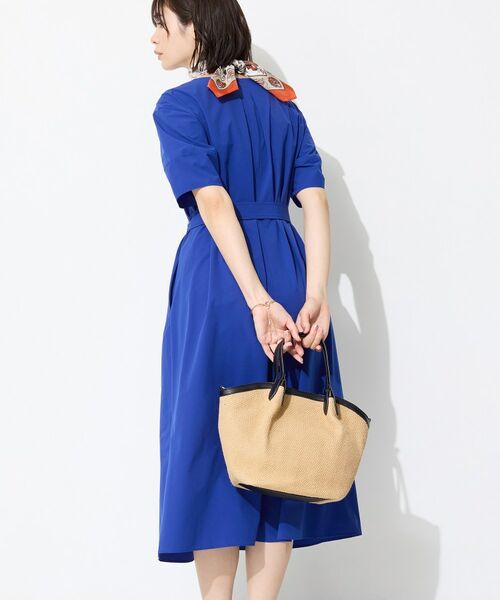 INDIVI / インディヴィ ロング・マキシ丈ワンピース | 【撥水／UVケア／SETUP可能】軽量ベルト付きAラインワンピース | 詳細9