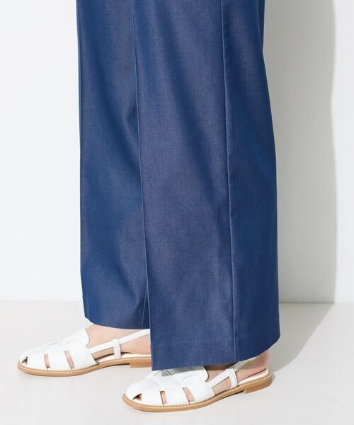 INDIVI / インディヴィ パンツ | 【洗える／UVケア／SETUP可能】デニムライクワイドパンツ | 詳細15