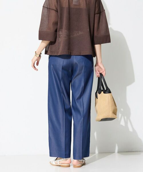 INDIVI / インディヴィ パンツ | 【洗える／UVケア／SETUP可能】デニムライクワイドパンツ | 詳細2