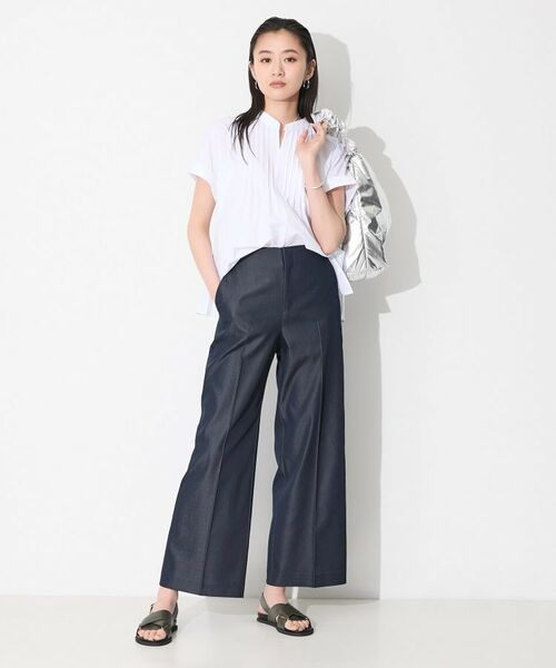 INDIVI / インディヴィ パンツ | 【洗える／UVケア／SETUP可能】デニムライクワイドパンツ | 詳細6