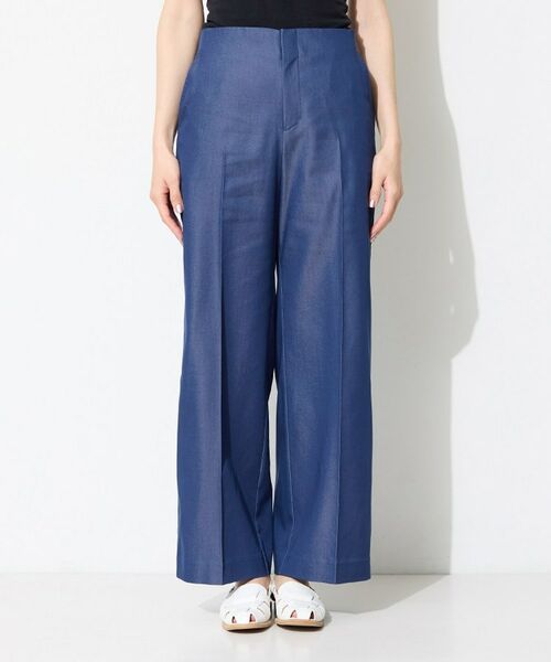 INDIVI / インディヴィ パンツ | 【洗える／UVケア／SETUP可能】デニムライクワイドパンツ | 詳細9