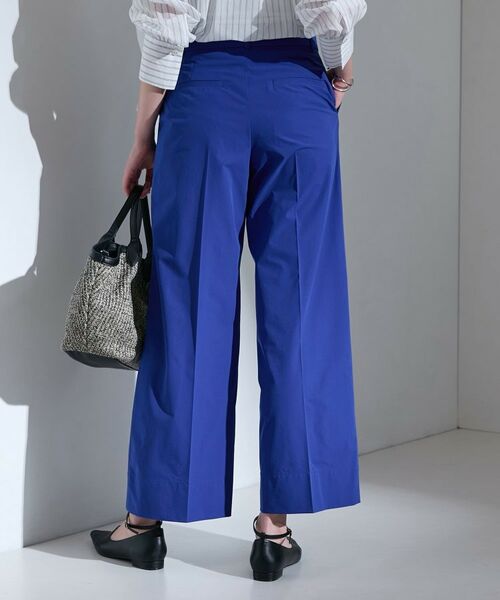 INDIVI / インディヴィ パンツ | 【撥水／UVケア／SETUP可能】軽量ベルト付ワイドストレートパンツ | 詳細13