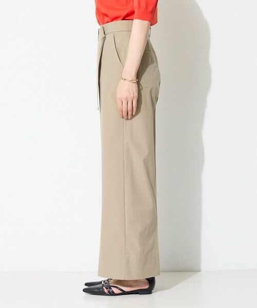 INDIVI / インディヴィ パンツ | 【撥水／UVケア／SETUP可能】軽量ベルト付ワイドストレートパンツ | 詳細18