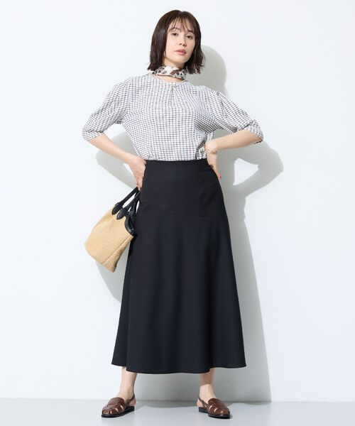 INDIVI / インディヴィ スカート | 【洗える／UVケア／すっきり見え】ナローフレアスカート | 詳細3