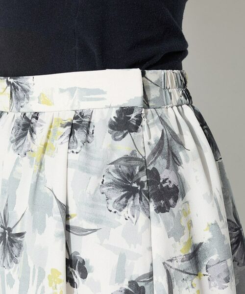 INDIVI / インディヴィ ロング・マキシ丈スカート | 【洗える／SETUP可能】アートフラワープリントスカート | 詳細14